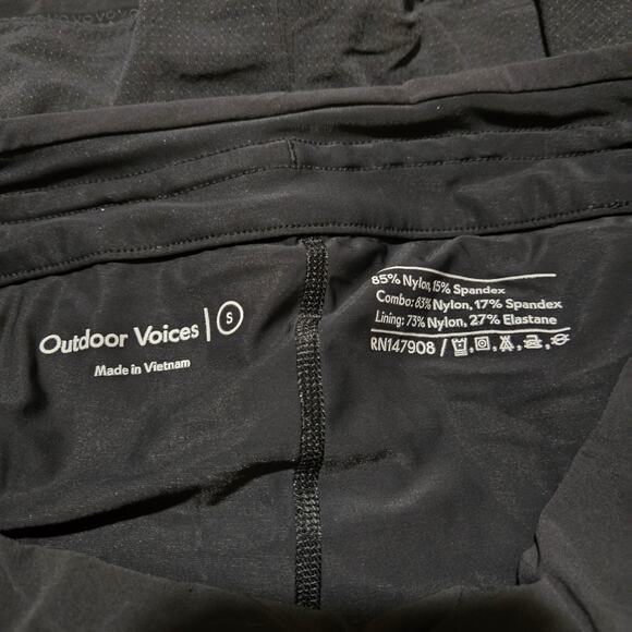 Outdoor Voices The Exercise Skort Black Small Pull On Stretchy Workout Bottom - Picture 5 of 5